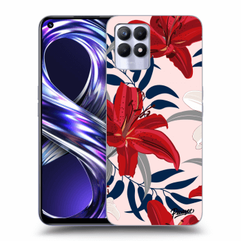 Obal pre Realme 8i - Red Lily