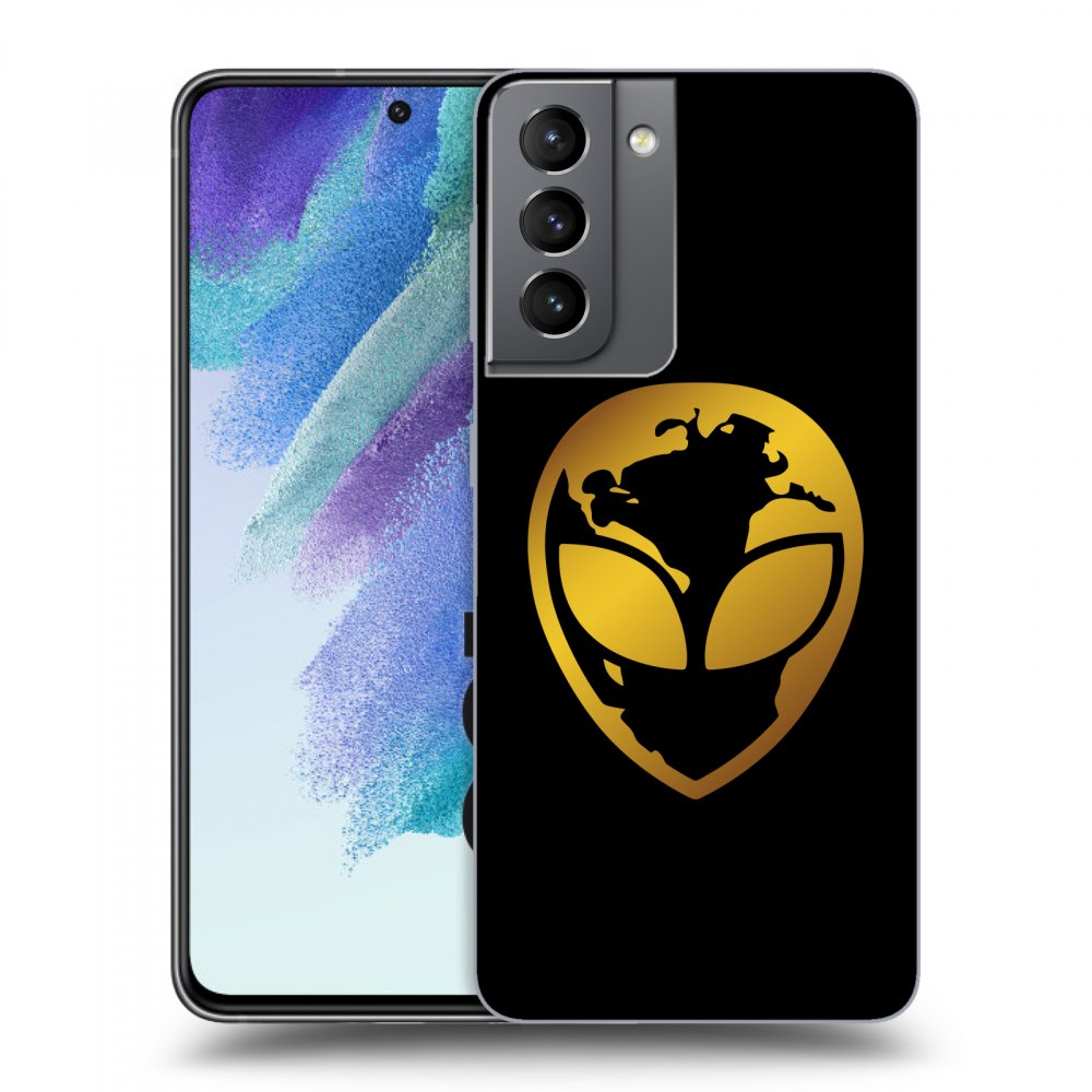 Picasee ULTIMATE CASE pro Samsung Galaxy S21 FE 5G - EARTH - Gold Alien 3.0