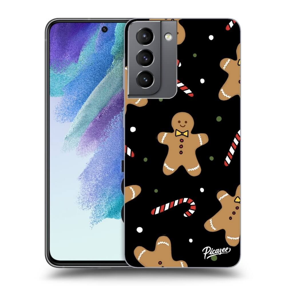 Picasee silikónový čierny obal pre Samsung Galaxy S21 FE 5G - Gingerbread