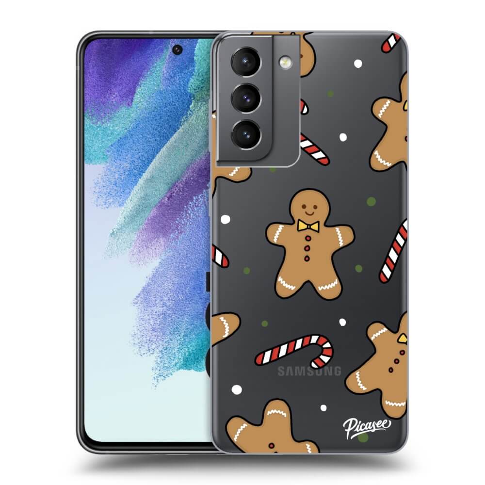 Picasee silikónový prehľadný obal pre Samsung Galaxy S21 FE 5G - Gingerbread