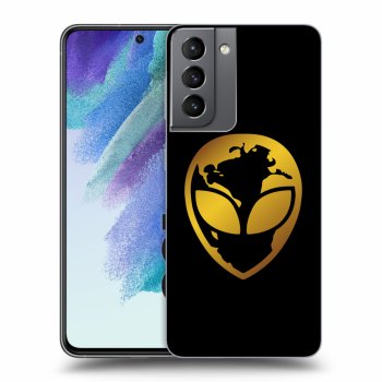 Obal pre Samsung Galaxy S21 FE 5G - EARTH - Gold Alien 3.0