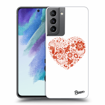 Picasee ULTIMATE CASE pro Samsung Galaxy S21 FE 5G - Big heart