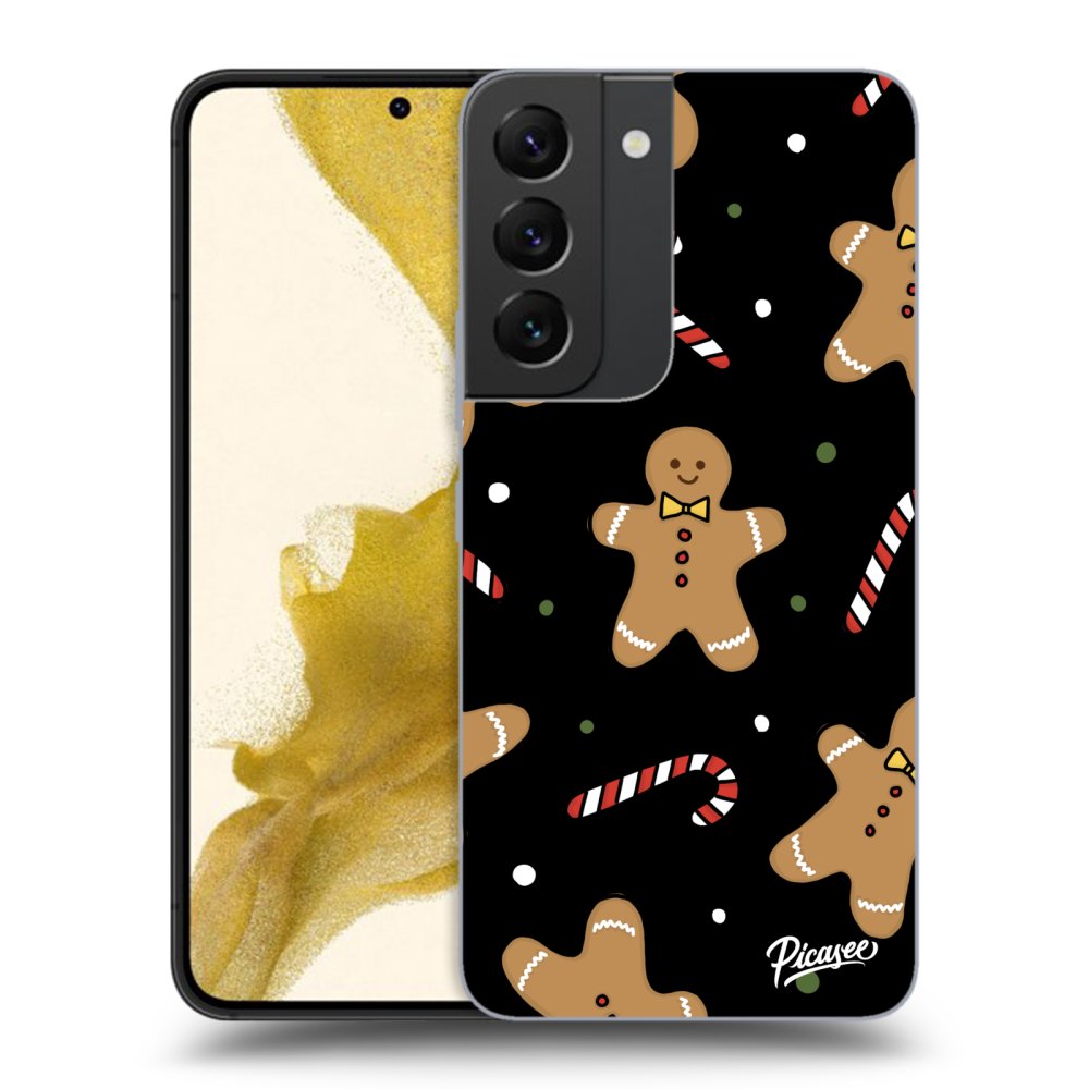 Picasee silikónový čierny obal pre Samsung Galaxy S22 5G - Gingerbread