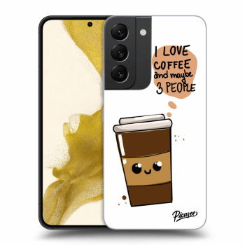 Picasee silikónový čierny obal pre Samsung Galaxy S22 5G - Cute coffee