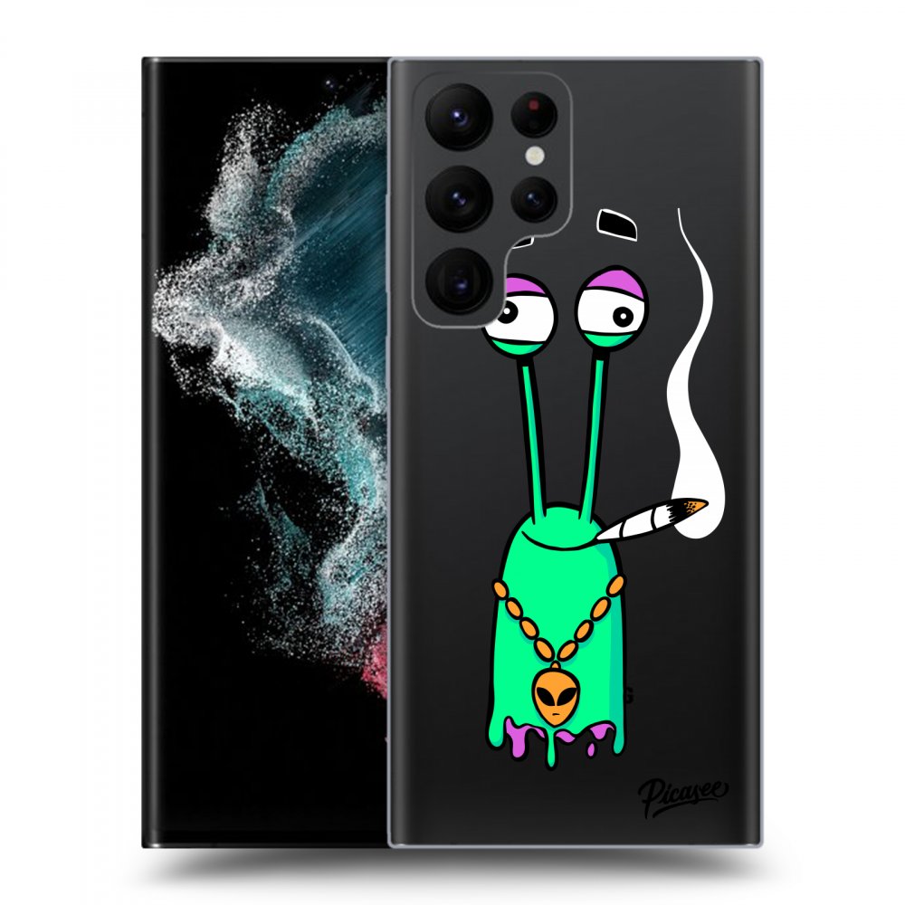 Picasee silikónový prehľadný obal pre Samsung Galaxy S22 Ultra 5G - Earth - Sám doma