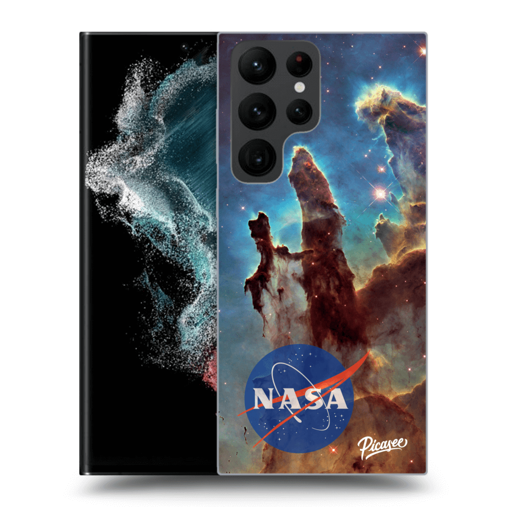 Picasee silikónový prehľadný obal pre Samsung Galaxy S22 Ultra 5G - Eagle Nebula