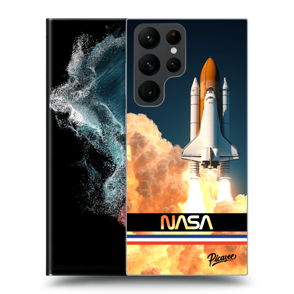 Picasee silikónový prehľadný obal pre Samsung Galaxy S22 Ultra 5G - Space Shuttle