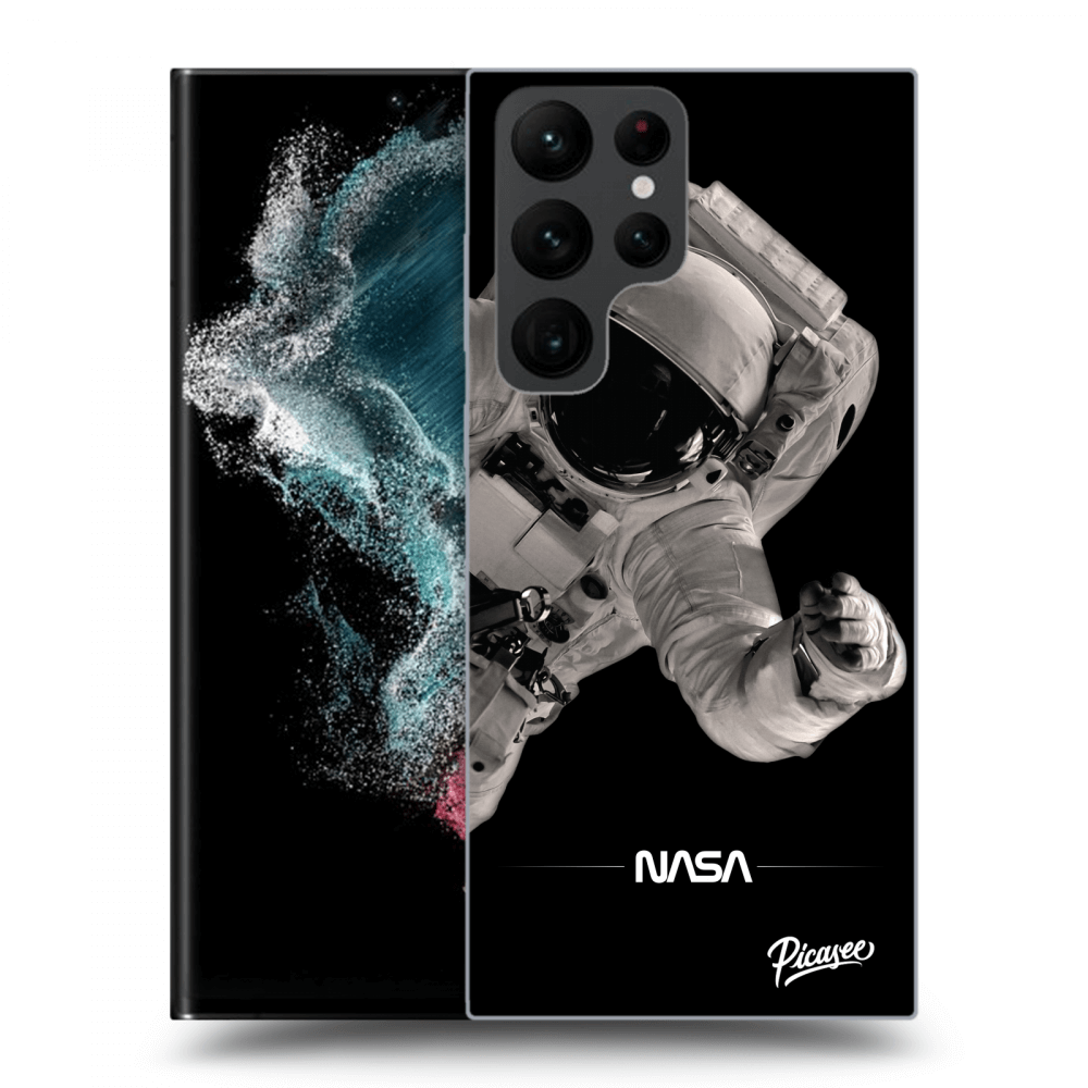 Picasee silikónový prehľadný obal pre Samsung Galaxy S22 Ultra 5G - Astronaut Big
