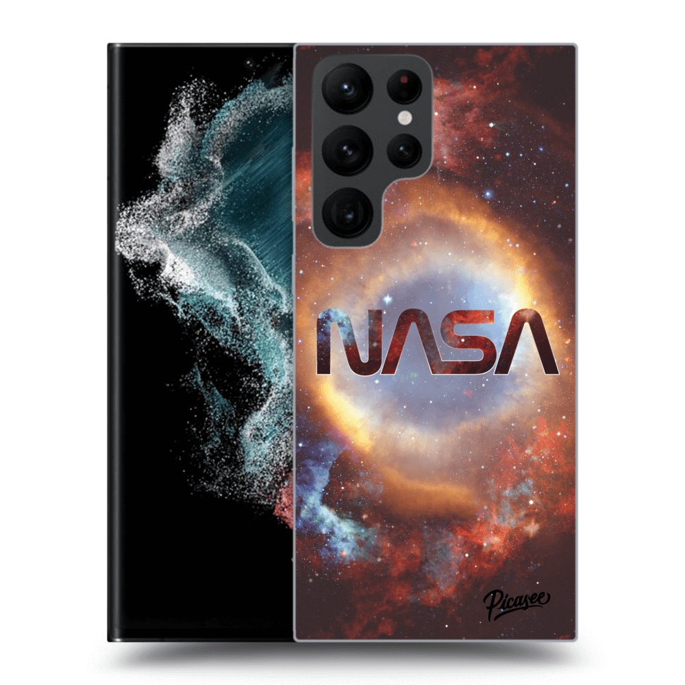 Picasee silikónový čierny obal pre Samsung Galaxy S22 Ultra 5G - Nebula