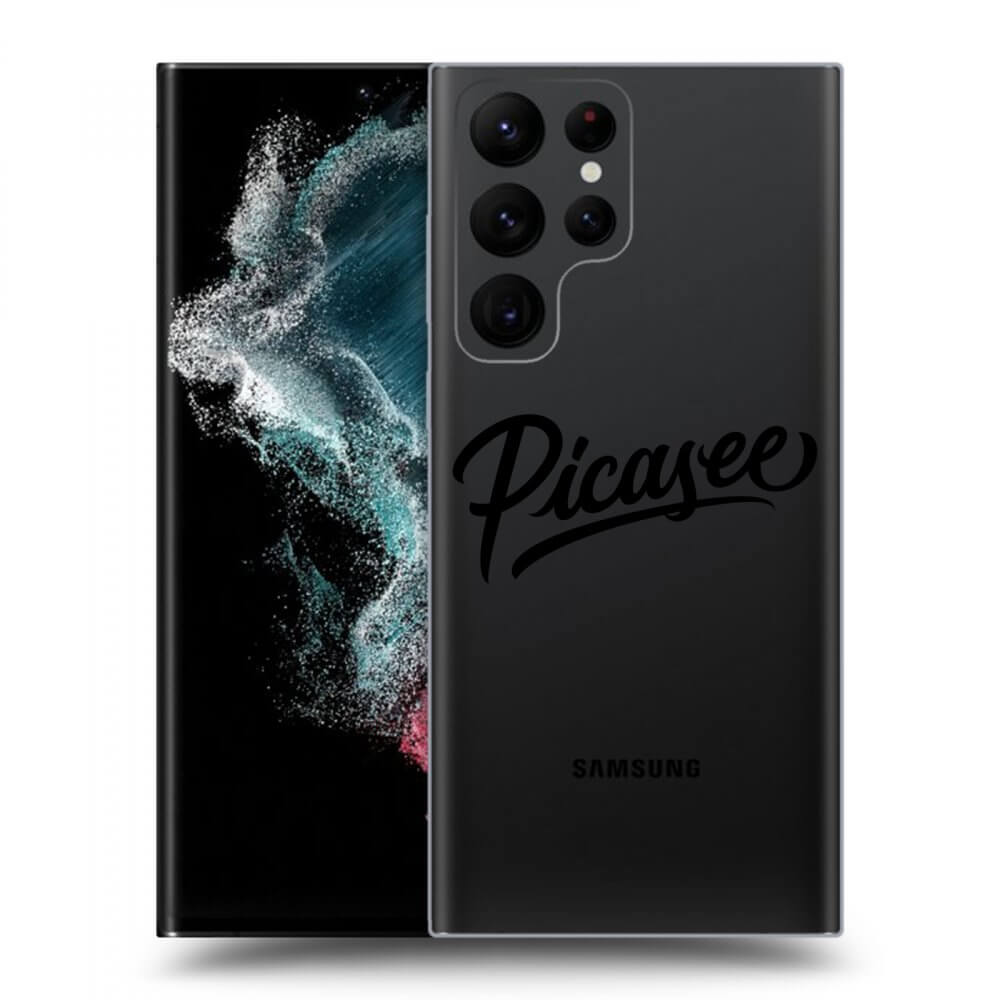 Picasee silikónový prehľadný obal pre Samsung Galaxy S22 Ultra 5G - Picasee - black