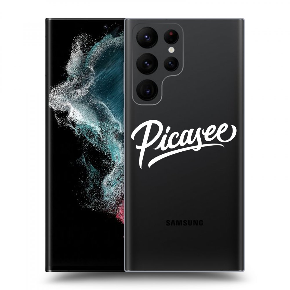 Picasee silikónový prehľadný obal pre Samsung Galaxy S22 Ultra 5G - Picasee - White