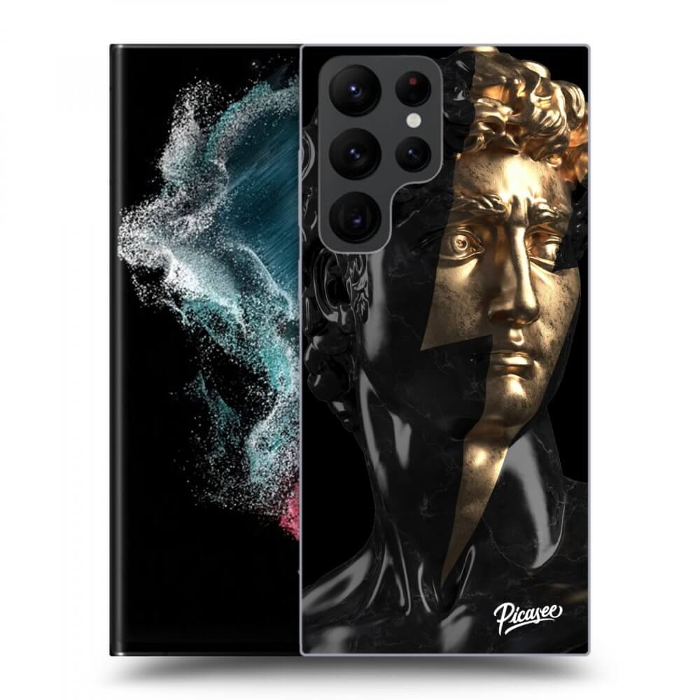 Picasee silikónový čierny obal pre Samsung Galaxy S22 Ultra 5G - Wildfire - Black