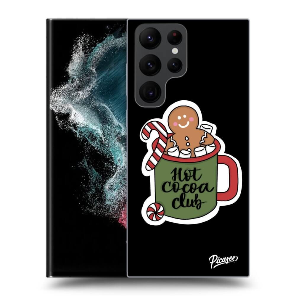 Picasee silikónový čierny obal pre Samsung Galaxy S22 Ultra 5G - Hot Cocoa Club