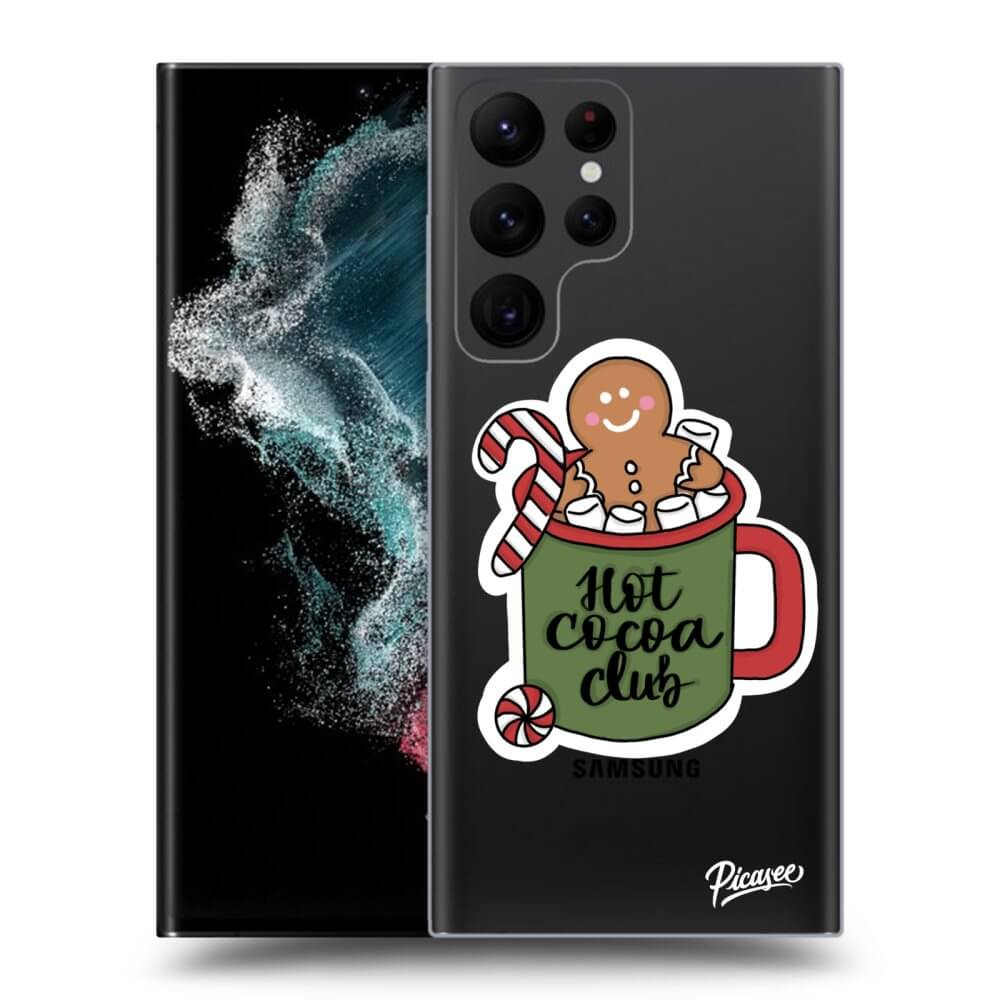 Picasee silikónový prehľadný obal pre Samsung Galaxy S22 Ultra 5G - Hot Cocoa Club