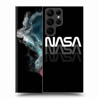 Picasee silikónový čierny obal pre Samsung Galaxy S22 Ultra 5G - NASA Triple