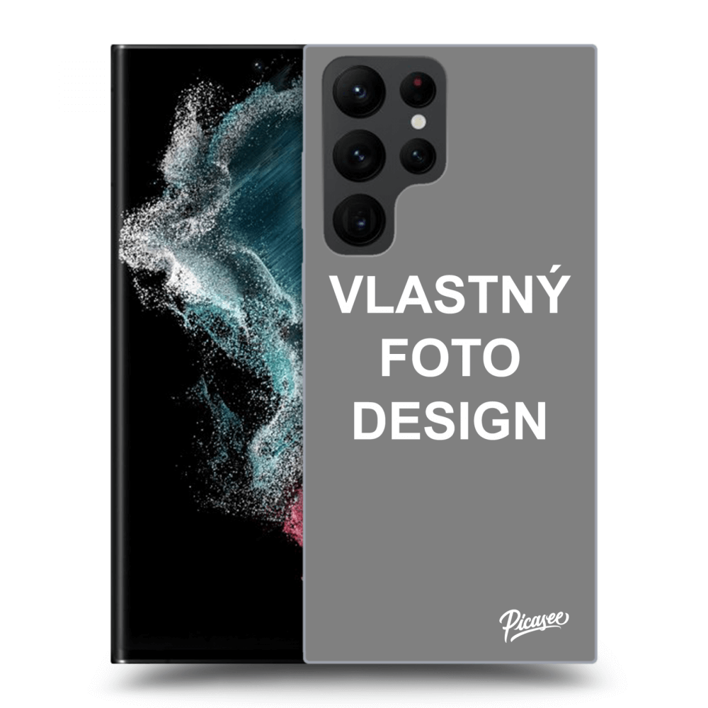 Picasee silikónový prehľadný obal pre Samsung Galaxy S22 Ultra 5G - Vlastný design/motiv
