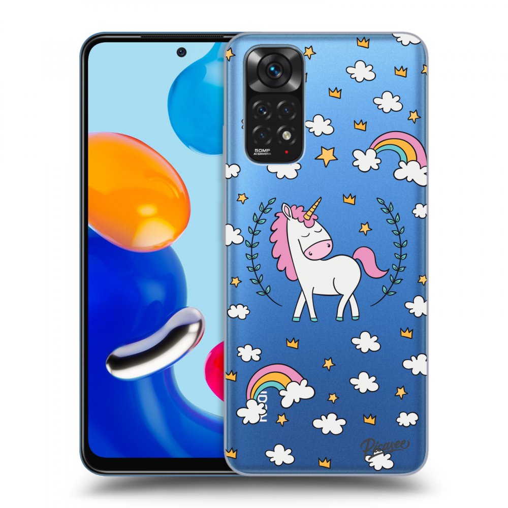 Picasee silikónový prehľadný obal pre Xiaomi Redmi Note 11 - Unicorn star heaven