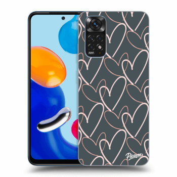 Picasee silikónový prehľadný obal pre Xiaomi Redmi Note 11 - Lots of love