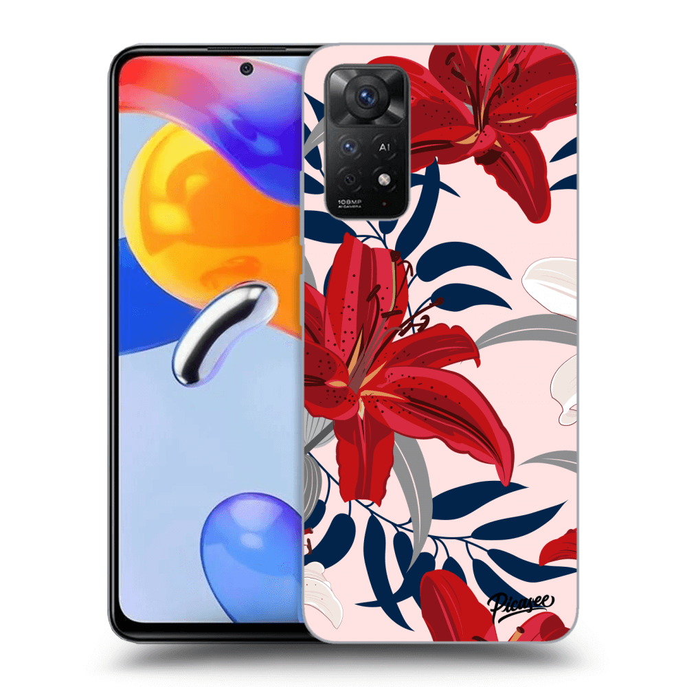 Picasee ULTIMATE CASE pro Xiaomi Redmi Note 11 Pro 5G - Red Lily