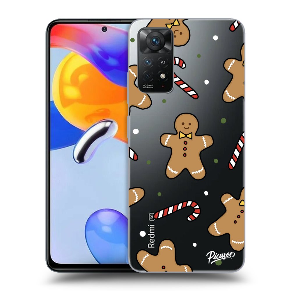 Picasee silikónový prehľadný obal pre Xiaomi Redmi Note 11 Pro 5G - Gingerbread