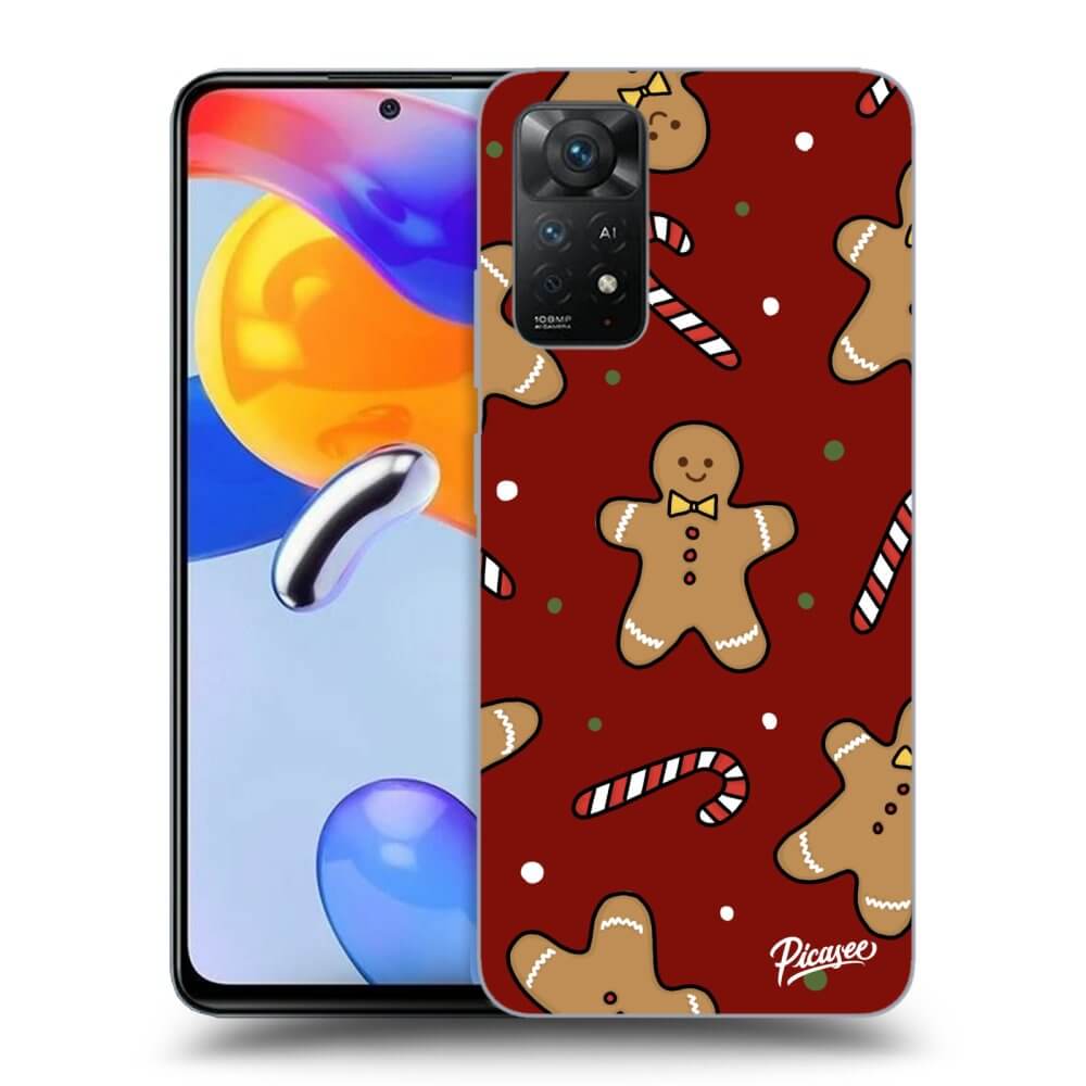 Picasee silikónový prehľadný obal pre Xiaomi Redmi Note 11 Pro 5G - Gingerbread 2
