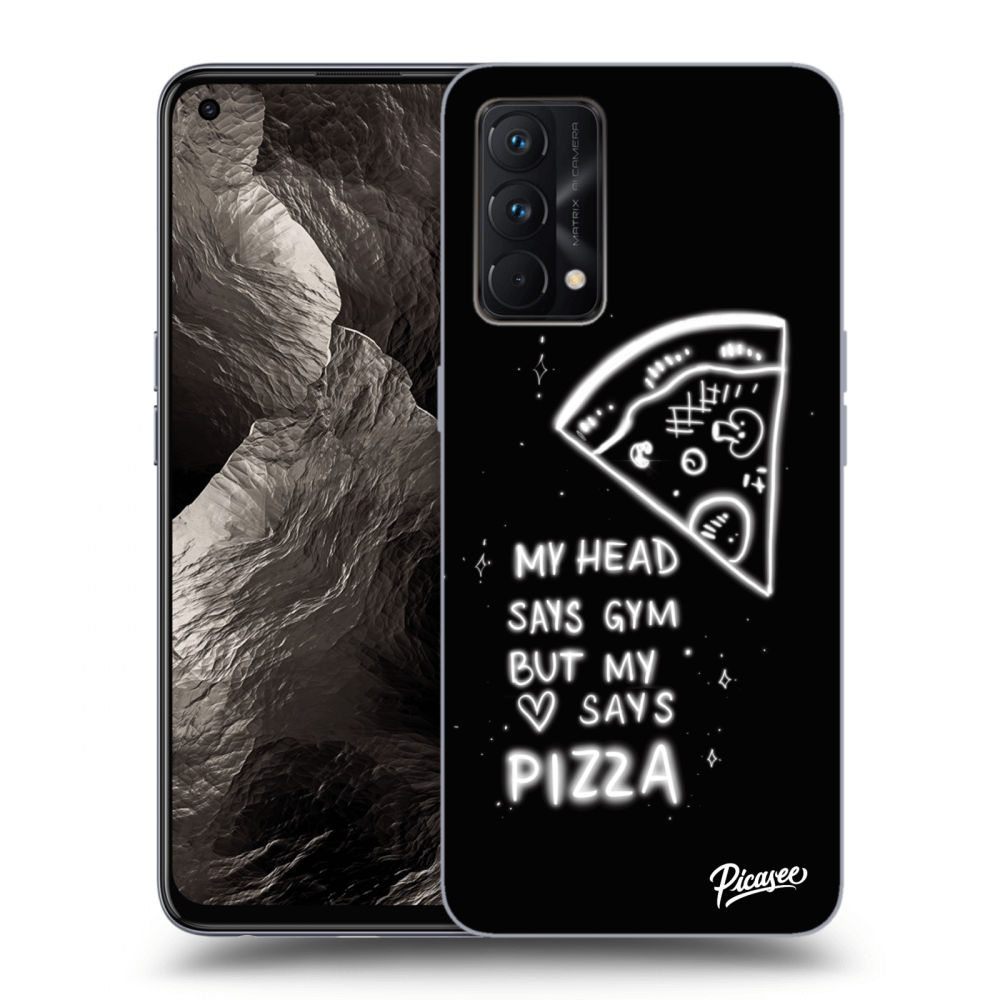 Picasee silikónový čierny obal pre Realme GT Master Edition 5G - Pizza