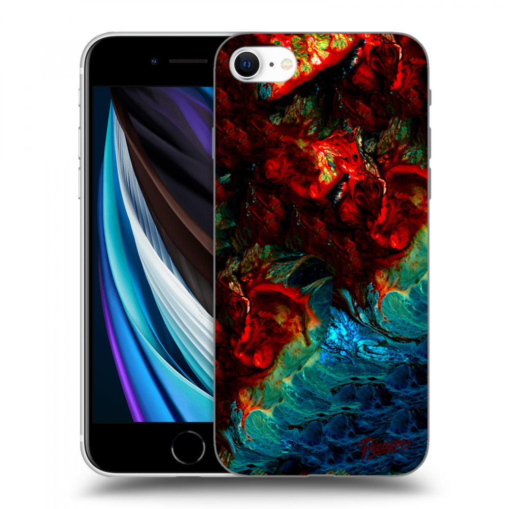 Picasee silikónový čierny obal pre Apple iPhone SE 2022 - Universe
