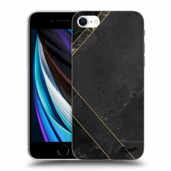 Obal pre Apple iPhone SE 2022 - Black tile