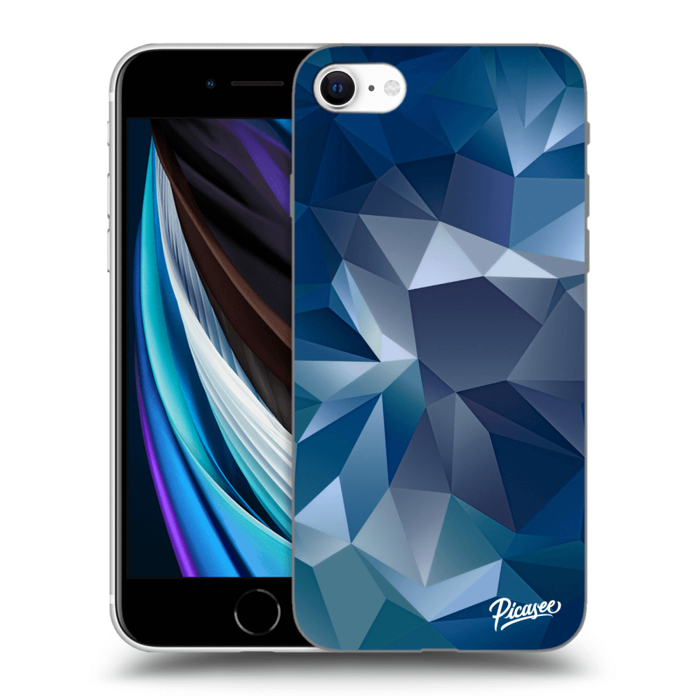 Picasee silikónový čierny obal pre Apple iPhone SE 2022 - Wallpaper