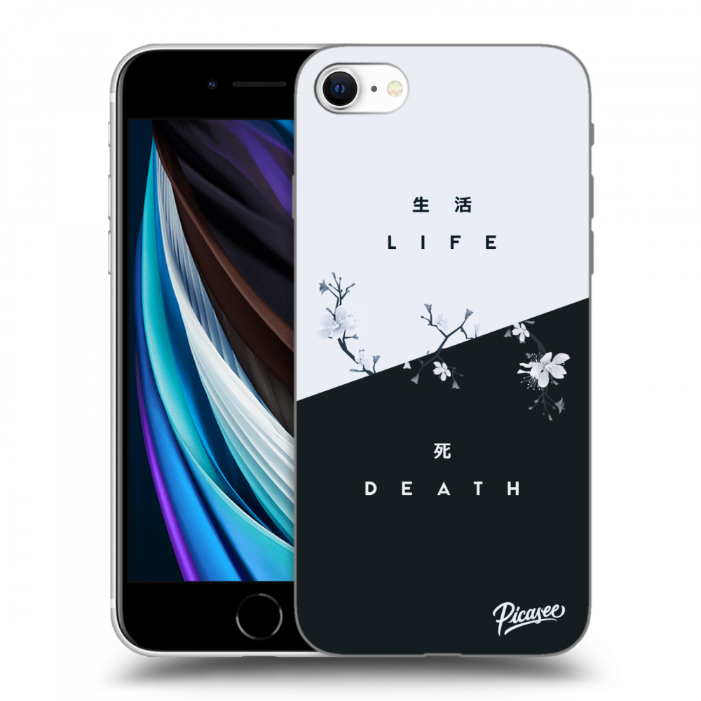 Picasee silikónový čierny obal pre Apple iPhone SE 2022 - Life - Death