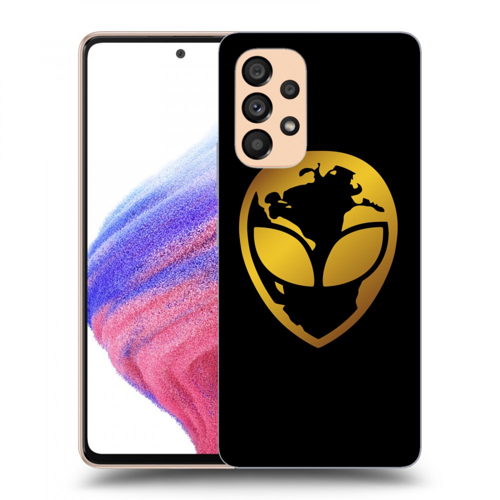 Picasee ULTIMATE CASE pro Samsung Galaxy A53 5G - EARTH - Gold Alien 3.0
