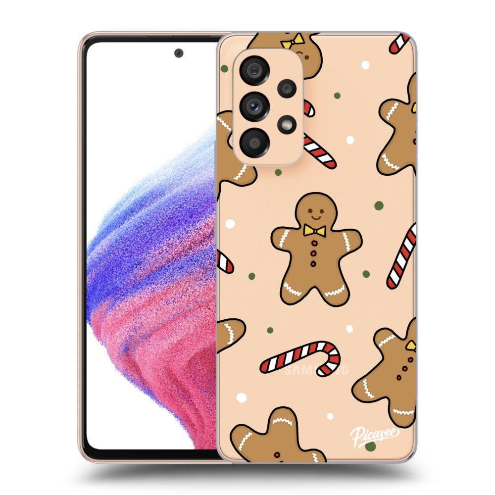 Picasee silikónový prehľadný obal pre Samsung Galaxy A53 5G - Gingerbread