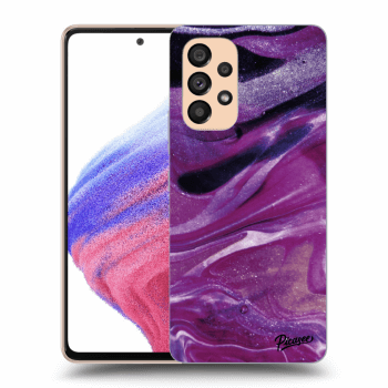 Obal pre Samsung Galaxy A53 5G - Purple glitter