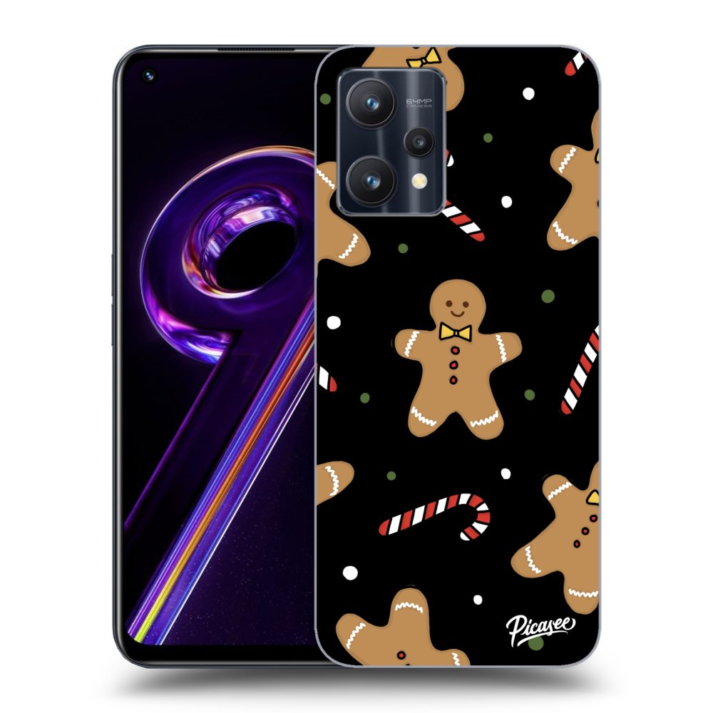 Picasee silikónový čierny obal pre Realme 9 Pro 5G - Gingerbread