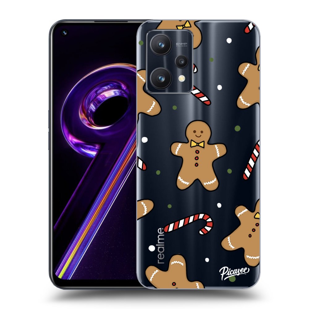 Picasee silikónový prehľadný obal pre Realme 9 Pro 5G - Gingerbread