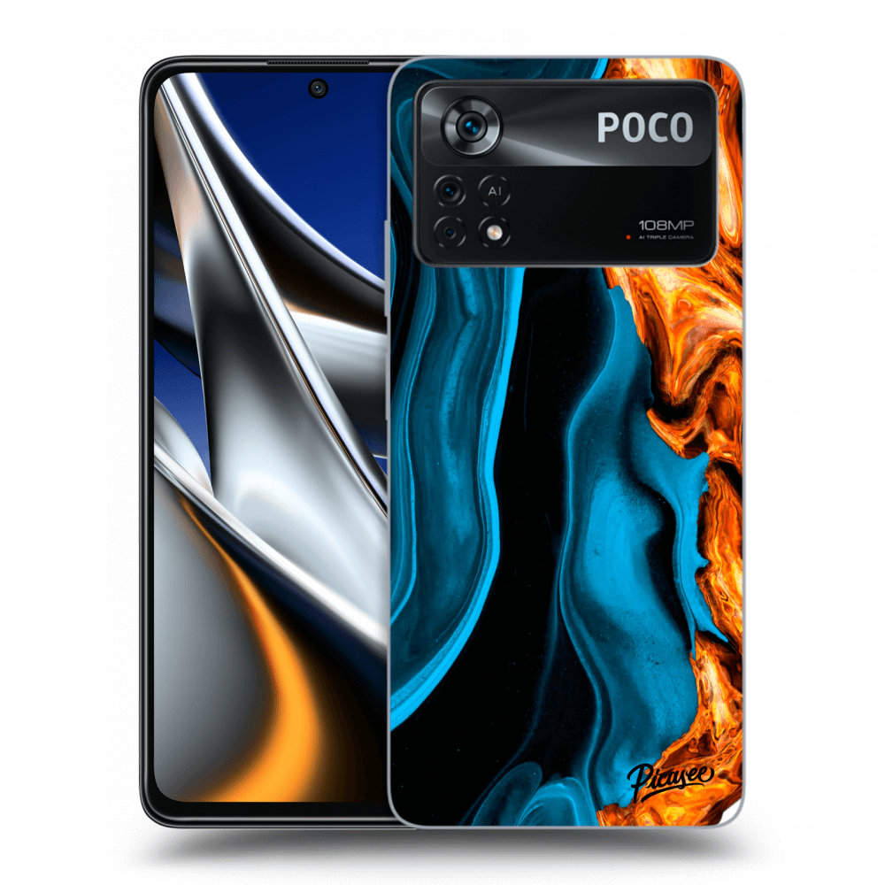 Picasee ULTIMATE CASE pro Xiaomi Poco X4 Pro 5G - Gold blue
