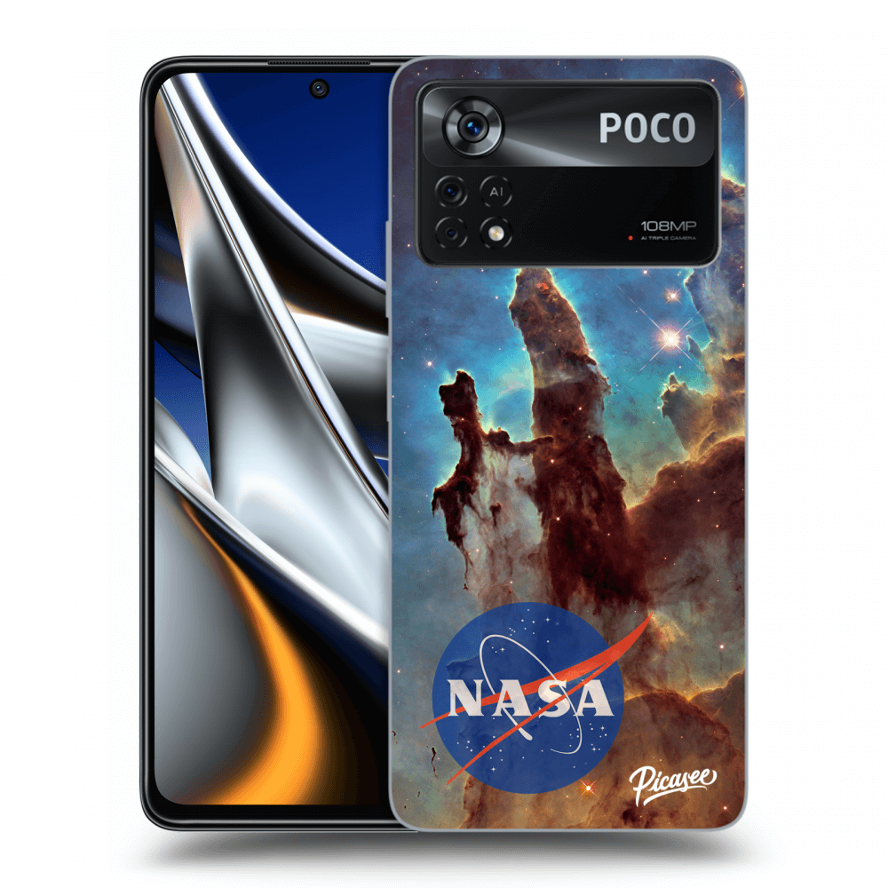 Picasee silikónový prehľadný obal pre Xiaomi Poco X4 Pro 5G - Eagle Nebula