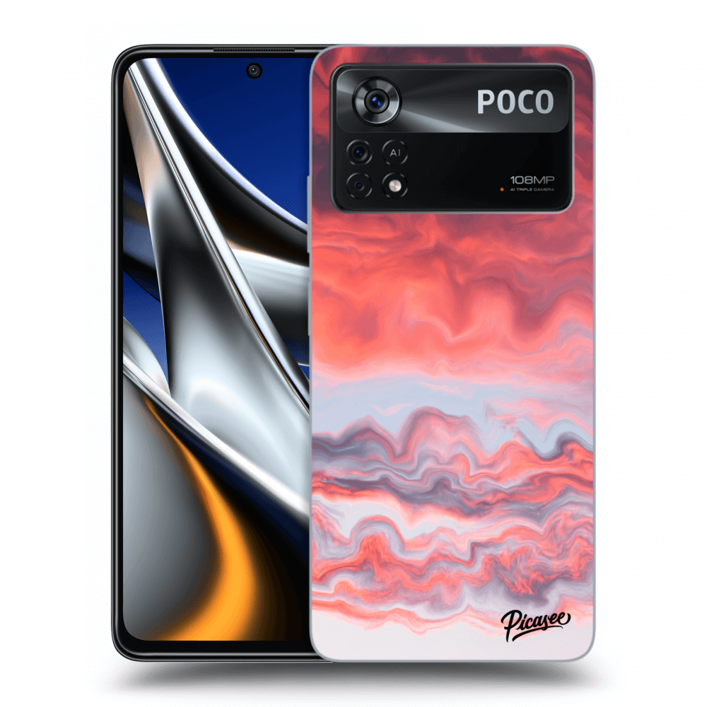 Picasee silikónový prehľadný obal pre Xiaomi Poco X4 Pro 5G - Sunset