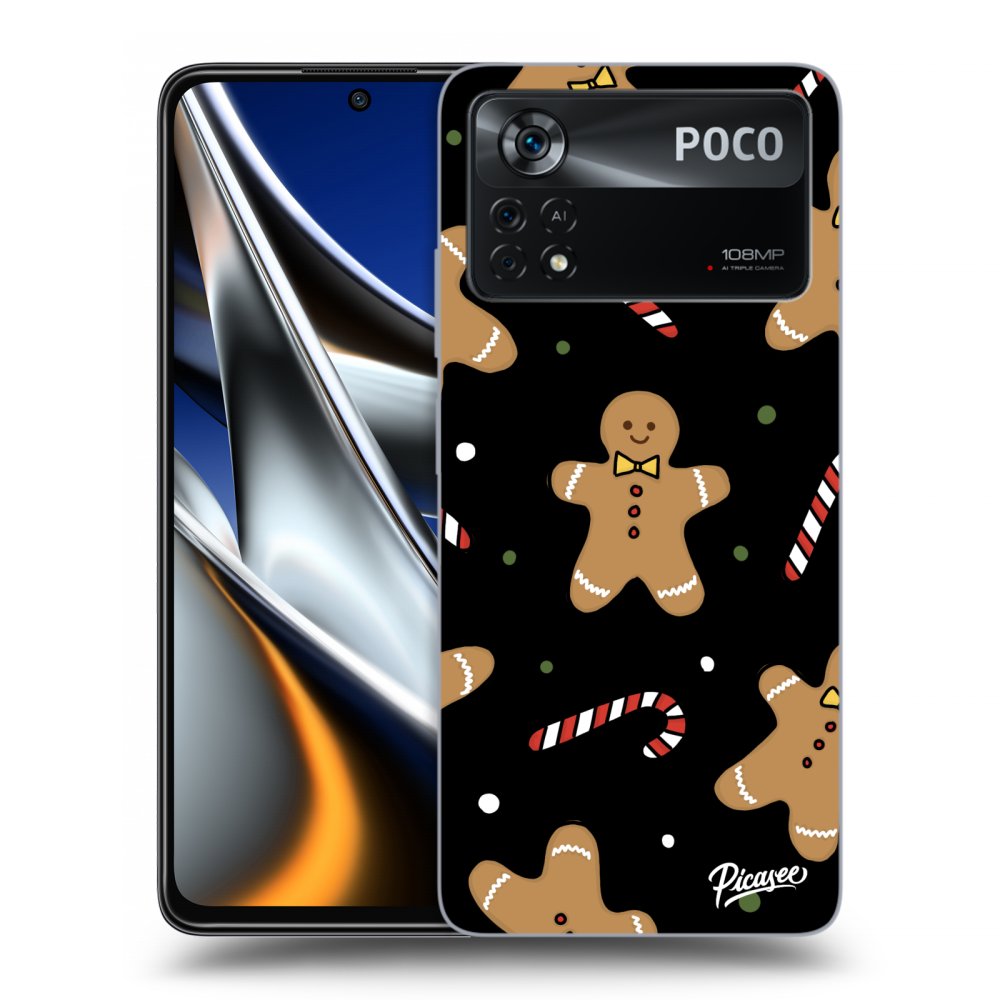 Picasee silikónový čierny obal pre Xiaomi Poco X4 Pro 5G - Gingerbread