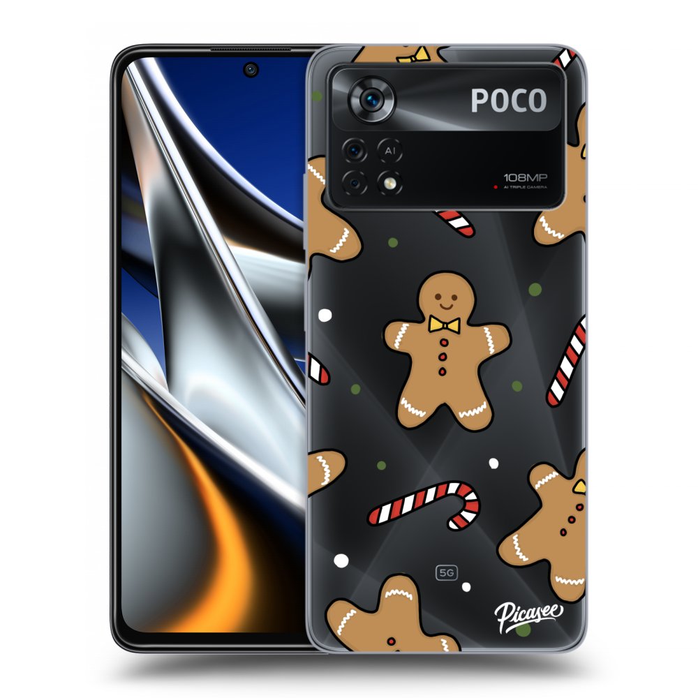 Picasee silikónový prehľadný obal pre Xiaomi Poco X4 Pro 5G - Gingerbread