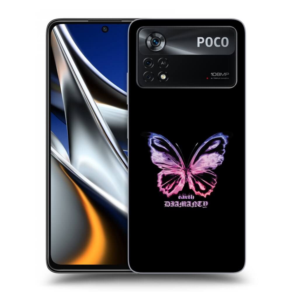 Picasee silikónový prehľadný obal pre Xiaomi Poco X4 Pro 5G - Diamanty Purple
