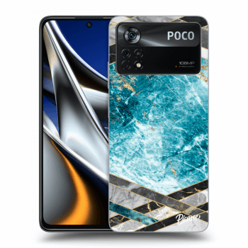 Obal pre Xiaomi Poco X4 Pro 5G - Blue geometry