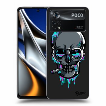 Picasee silikónový čierny obal pre Xiaomi Poco X4 Pro 5G - EARTH - Lebka 3.0