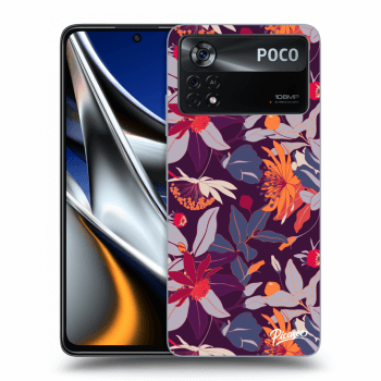 Obal pre Xiaomi Poco X4 Pro 5G - Purple Leaf