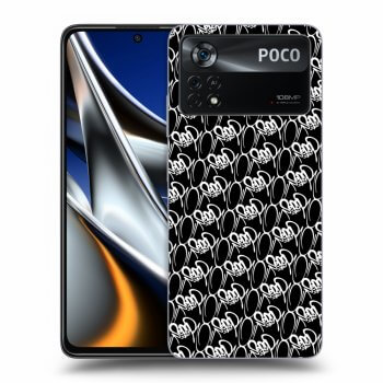 Picasee silikónový čierny obal pre Xiaomi Poco X4 Pro 5G - Separ - White On Black 2
