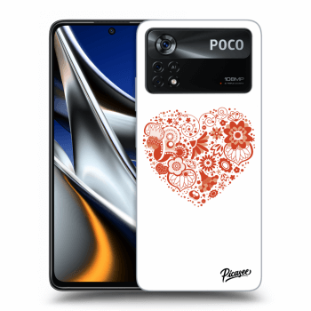 Picasee silikónový čierny obal pre Xiaomi Poco X4 Pro 5G - Big heart