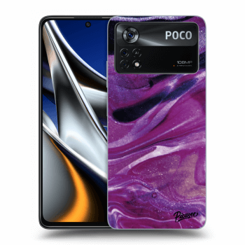 Obal pre Xiaomi Poco X4 Pro 5G - Purple glitter