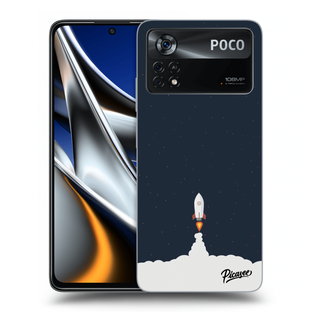 Picasee silikónový čierny obal pre Xiaomi Poco X4 Pro 5G - Astronaut 2