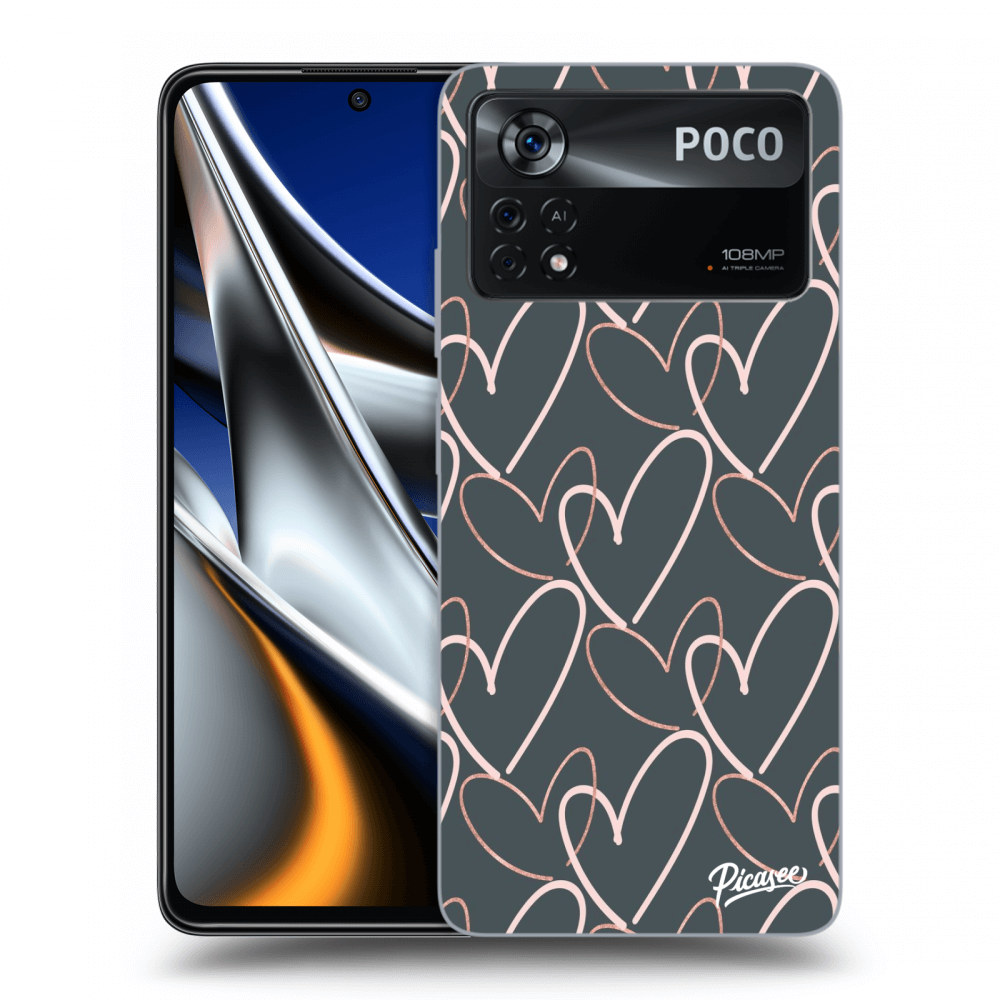 Picasee silikónový prehľadný obal pre Xiaomi Poco X4 Pro 5G - Lots of love