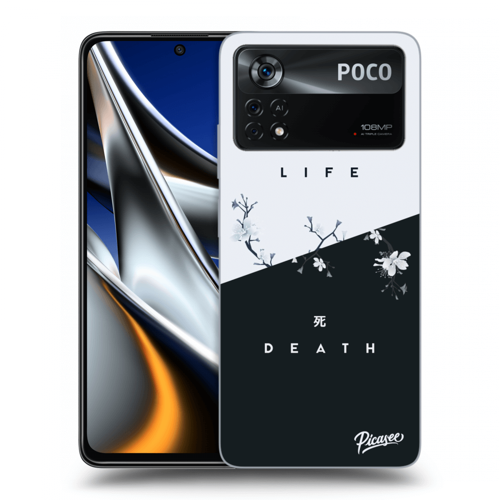 Silikónový čierny Obal Pre Xiaomi Poco X4 Pro 5G - Life - Death